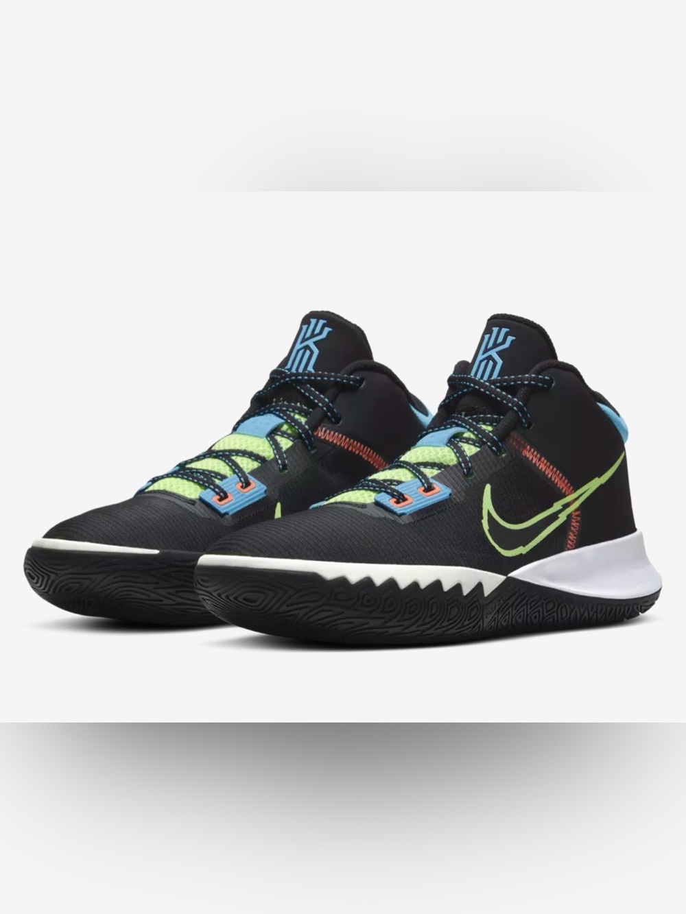 Nike Kyrie Flytrap 4 EP 'Black Lime Glow' | Men's Size 9 EUR 42.5 EUC